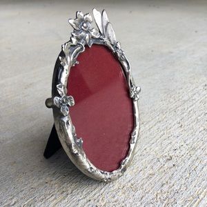 🦄 2/$35 Small butterfly & flowers picture frame